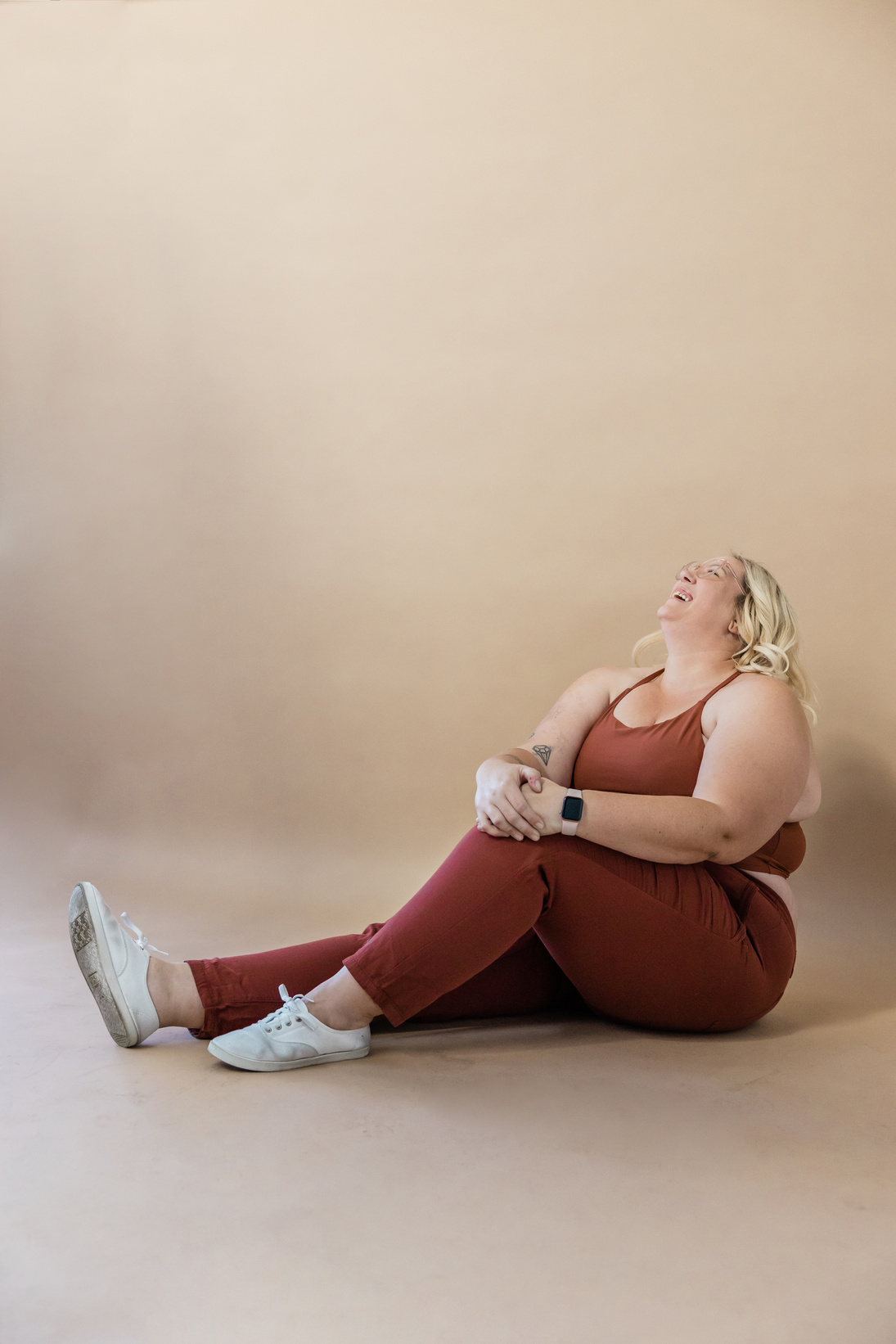 Plus Sized Woman in Activewear Set