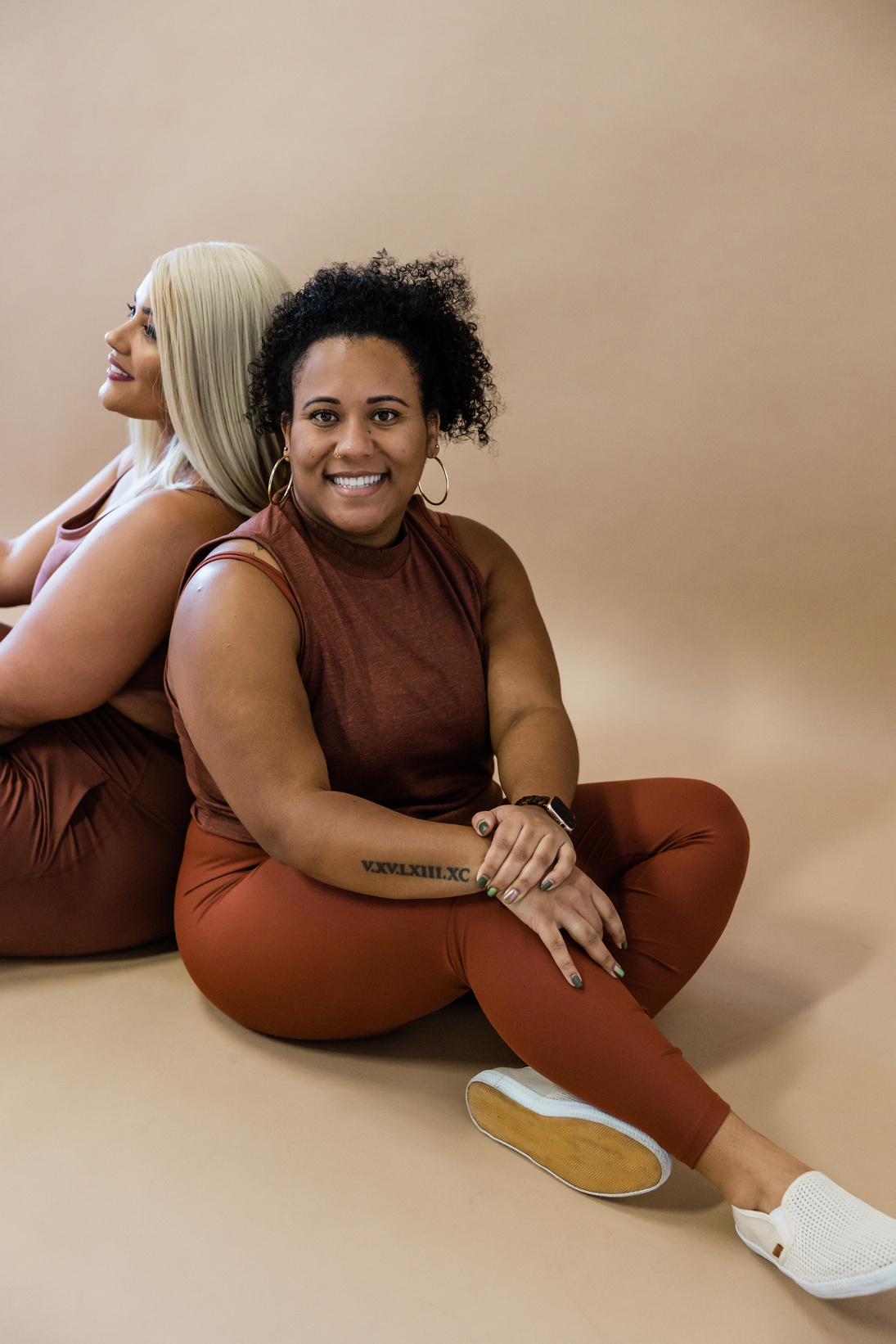 Plus Sized Women in Activewear Set